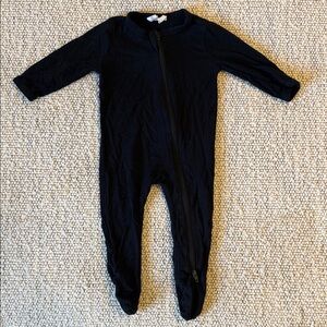 Kyte Baby Black Zip Up One Piece 0-3M